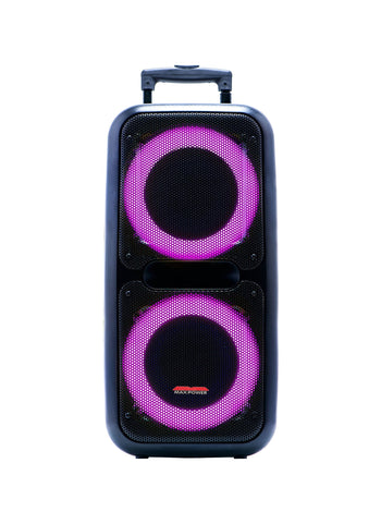 MPD1219L 12x2 Max Power Ultra Boom 12x2 Rechargeable DJ Cabinet with X-Bass
